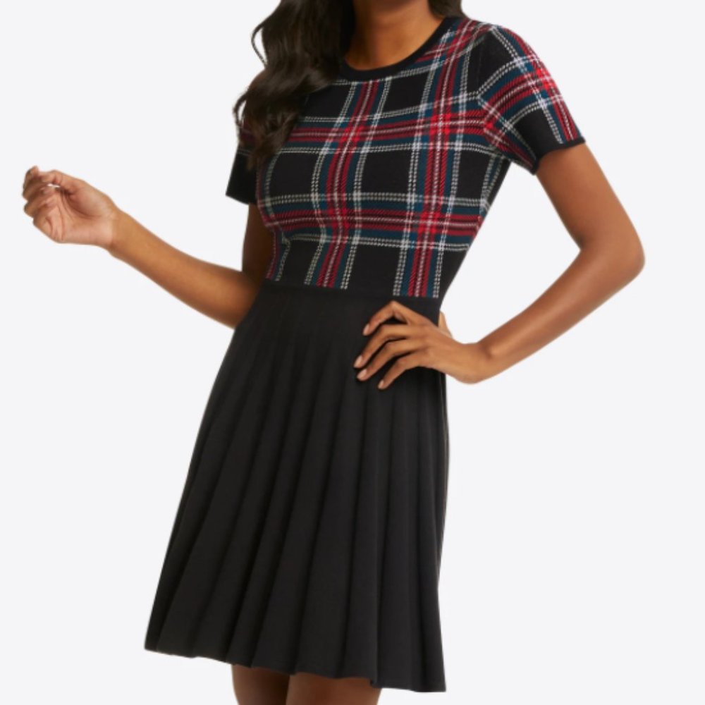 Draper James Georgia Plaid Sweaterdress
